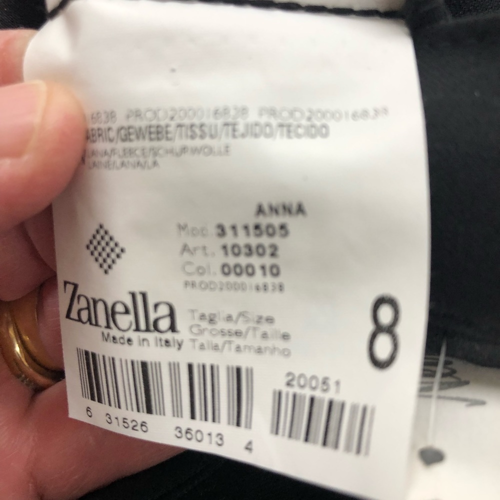 NWT Taupe Ladies Pants Zanella at Nieman Marcus size 8